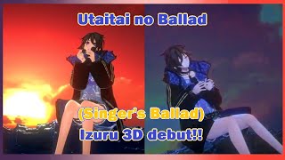 Izuru sings Utautai No Ballad by Saitou Kazuyoshi at his 3D debut【Kanade Izuru/Holostars / EN sub】