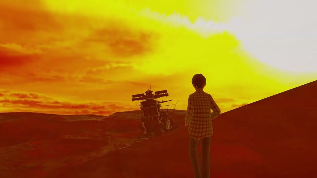 夕日に沈むヤマトinVR #宇宙戦艦ヤマト 50周年