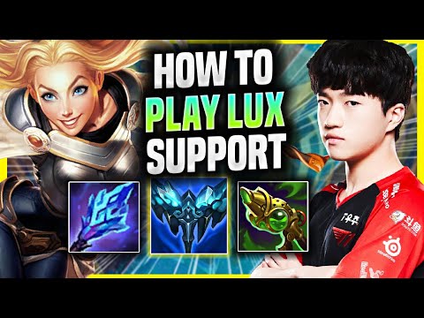 LEARN HOW TO PLAY LUX SUPPORT LIKE A PRO! - T1 Keria Plays Lux Support vs Karma! | Season 2022