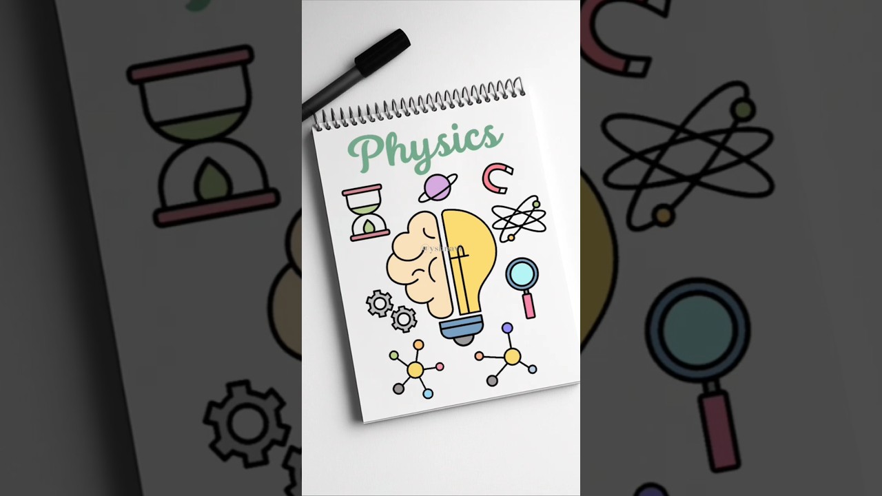 physics front page design 💝 #shorts #youtubeshorts #frontpage #notebookcover #physics #schoolproject