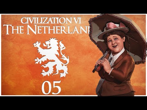 Civilization 6 - Rise and Fall Pre-Release as the Netherlands - Episode 5 ...The Great Temple...