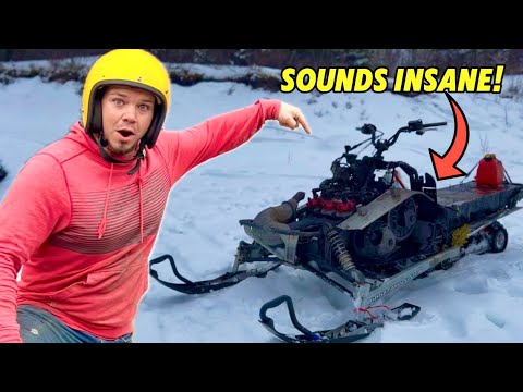 I bought a $800 FIRE DAMAGED SNOWMOBILE from marketplace and it RIPS! STRAIGHT PIPE YAMAHA TRIPLE!