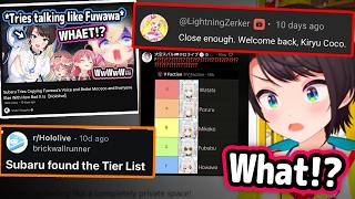 Subaru's Reaction To Overseas Comments About Her Fuwawa Voice and Mococo's Gaming Choices【Hololive】