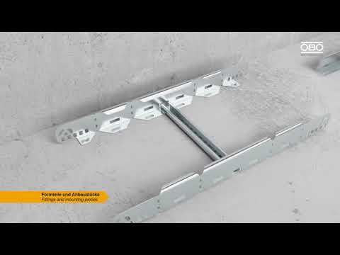 Mounting of cable ladder   OBO Bettermann