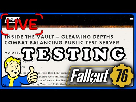 Fallout 76 PTS: Part 2 New Perks, Legendary and More - Let's Test It.