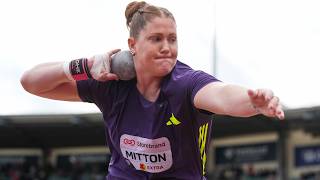 Canadian shot putter Sarah Mitton finishes 2nd at Los Angeles Grand Prix