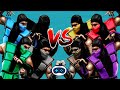 MK3 TEAM BATTLE MUGEN CPU Vs CPU SUBZERO NOOB SAIBOT REPTILE SMOKE Vs SCORPION ERMAC RAIN TREMOR