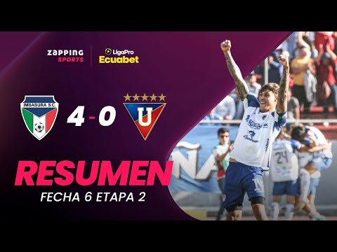 Imbabura SC 4 - 0 Liga De Quito / Resumen Fecha 6 / 2da Etapa / LigaPro Ecuabet