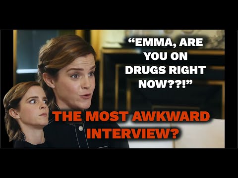Emma Watson - The weirdest interview - IS SHE ON DRUGS?
