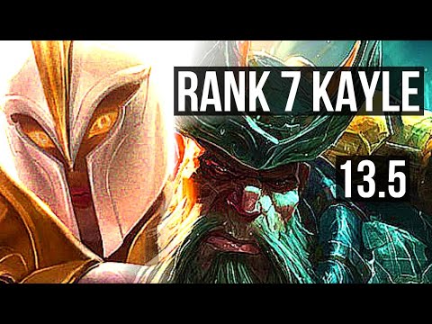 KAYLE vs GP (TOP) | 5/0/1, Rank 7 Kayle | KR Challenger | 13.5