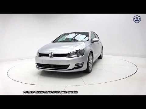 CMG VW SLIGO: 161SO205 VW Golf 1.6TDI Highline 110BHP Manual Reflex Silver / Black Alcantara