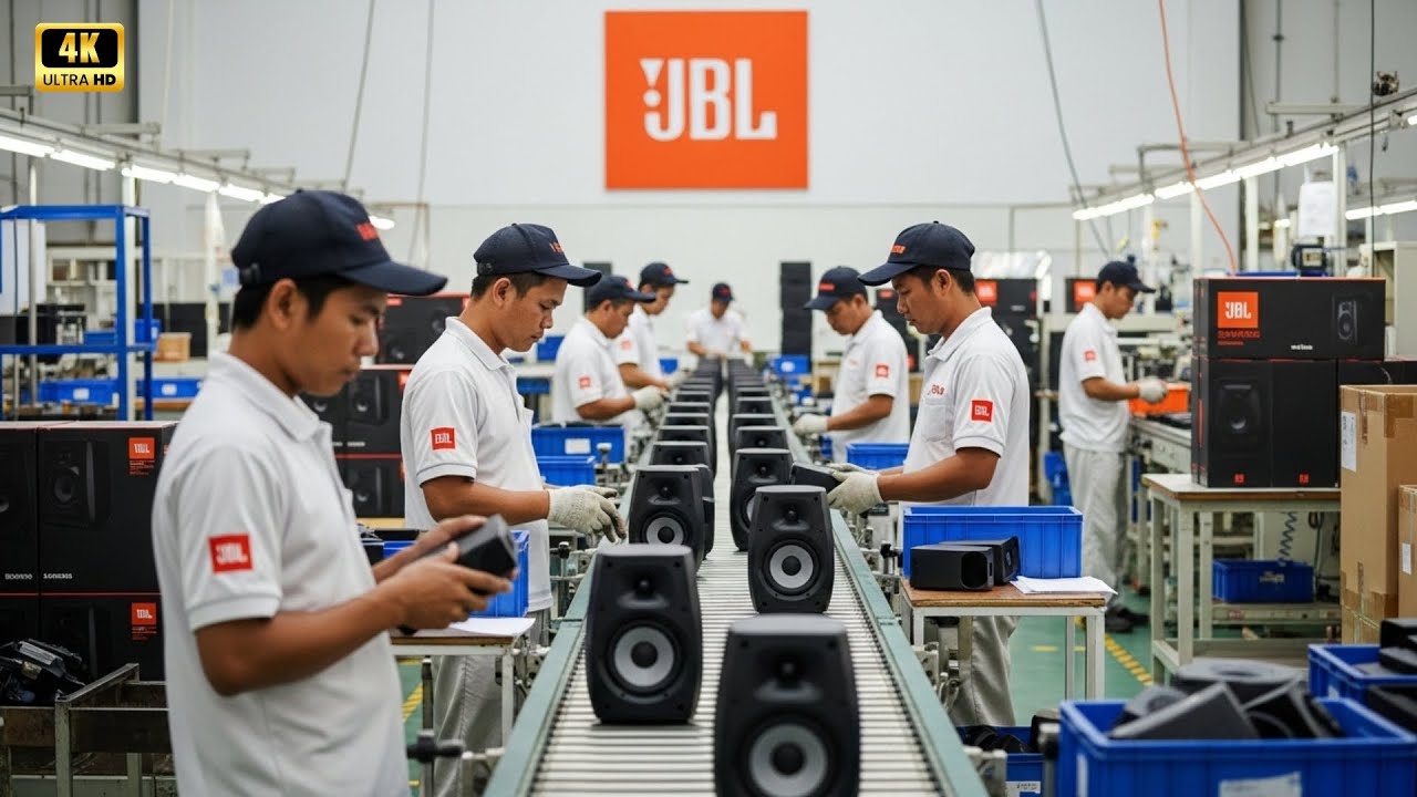 Inside the JBL speaker factory: JBL Control 25 speaker, wall-mounted speaker.