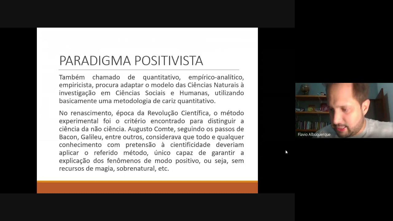 [Aula do dia 29/10/2021) PARADIGMAS DA PESQUISA EM CIÊNCIAS HUMANAS