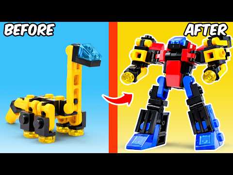What If Optimus Prime Mixed from LEGO Dinosaur Tiny | FUNZ Bricks