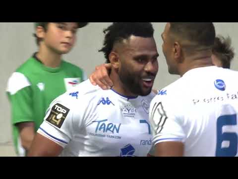 TOP 14 - Essai de Vilimoni BOTITU (CO) - Section Paloise - Castres Olympique - J26 -Saison 2021/2022