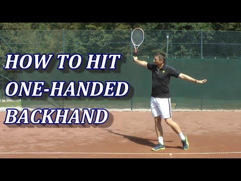 How To Hit A Tennis One-Handed Backhand In 6 Steps