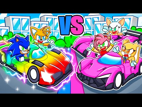 BOYS vs GIRLS SPEEDRUNNER vs HUNTERS In DRIVING EMPIRE!