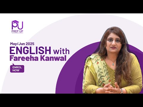 English - OLevels - Fareeha Kanwal - Demo Class