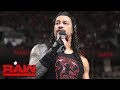 Roman Reigns Lays Into Absent Entitled Brock Lesnar Raw Feb 26 2018