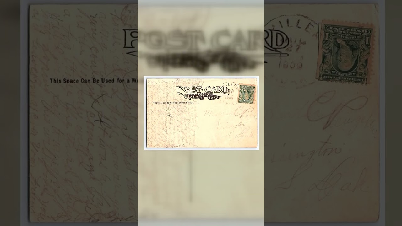 1908 Copyright, Divided Back Postcard, Stone House, Millersburg PA Video