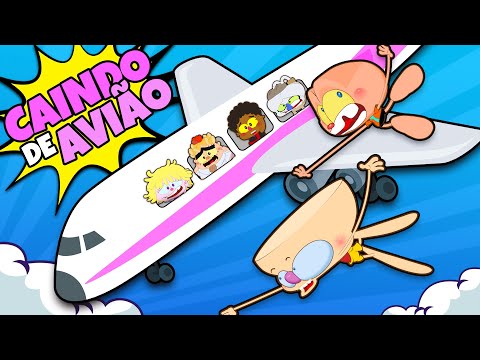 Capa de Mongo e Drongo CAINDO DE AVIÃO!!! 😨 - Desenho Animado