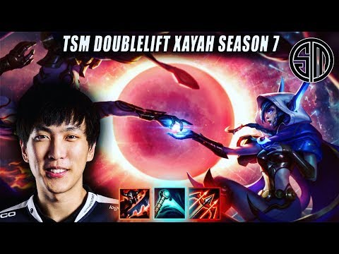 TSM Doublelift | Xayah vs Twitch | KR Server Season 7 #Worlds2017