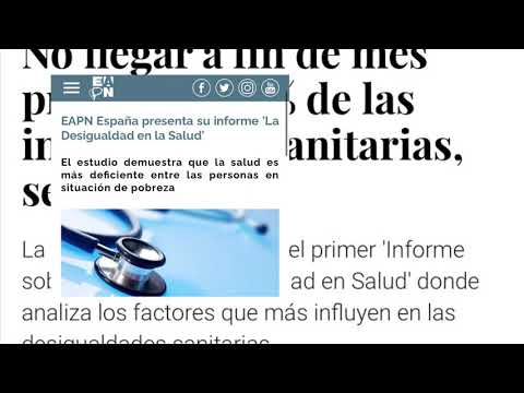 Las desigualdades sociales matan a la gente