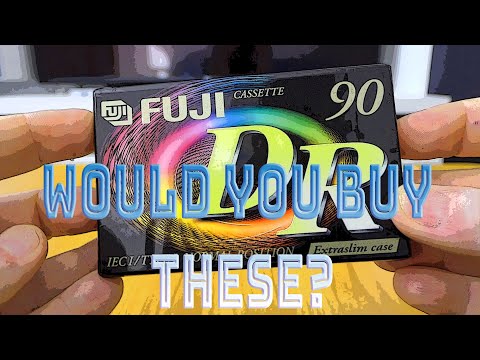 Unwrapping and testing FUJI DR 90 from 1998 type I audio cassette - 1080/50fps