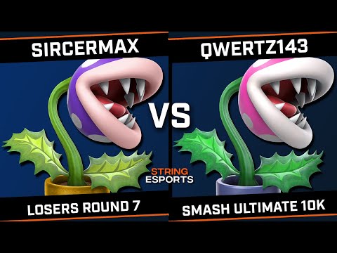 SirCerMax (Piranha Plant/Inkling) vs qwertz143 (Piranha Plant) - String Esports Smash Ultimate 10K