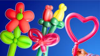 How to Make Flower Balloons, Easy Tutorial Flowers & Hearts