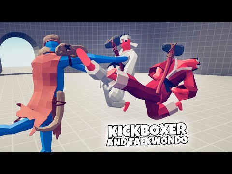 KICKBOXER AND TAEKWONDO vs UNITS | TABS Totally Accurate Battle Simulator Gameplay