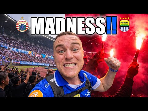 American Inside Indonesia's CRAZIEST Football Derby 🇮🇩 | Persib vs Persija (40,000 ULTRAS)