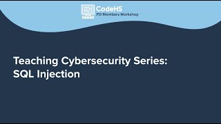 Teaching Cybersecurity Series: SQL Injection thumbnail