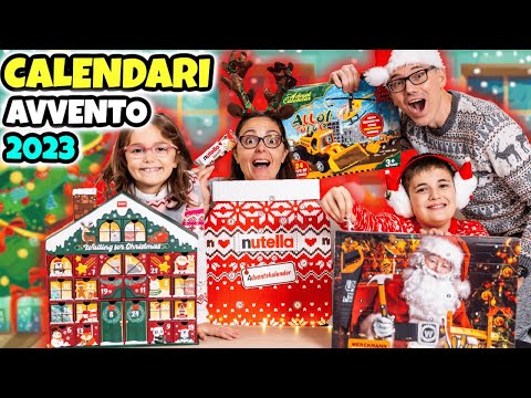 CALENDARI AVVENTO Natale 2023: NUTELLA, LEGAMI e Attrezzi di Babbo Natale