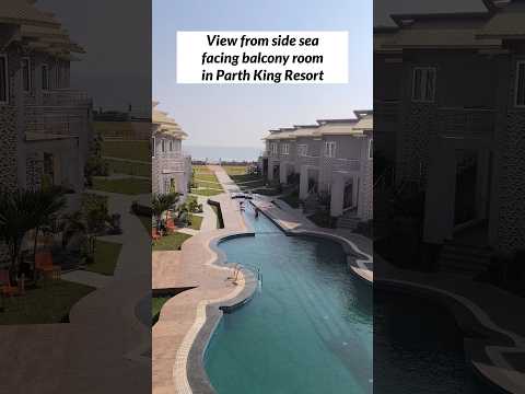 Stunning View from the balcony of Parth King Beach Resort Mandarmani😍 Mandarmani tour 2025 #resort