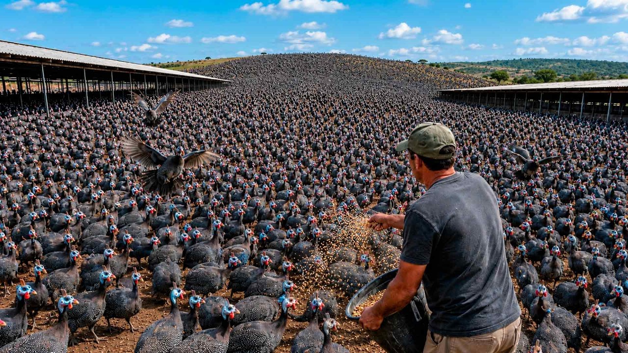 A MAIOR FAZENDA DE GALINHA D'ANGOLA DO BRASIL