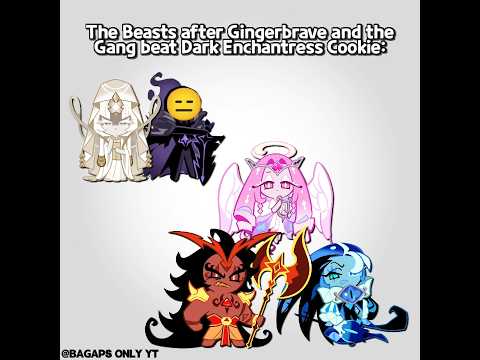 The Beast after Dark Enchantress Cookie is defeated #cookierunkingdom #cookierun #meme #crk #crkedit