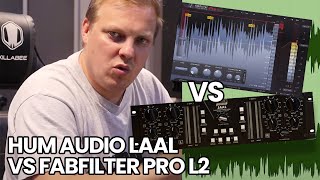 Video thumbnail for Hum Audio LAAL Look Ahead Analogue Limiter VS FabFilter Pro L2 by Audio Animals Studio