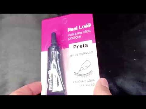 COLA DE CÍLIOS POSTIÇOS PRETA 7G REAL LOVE