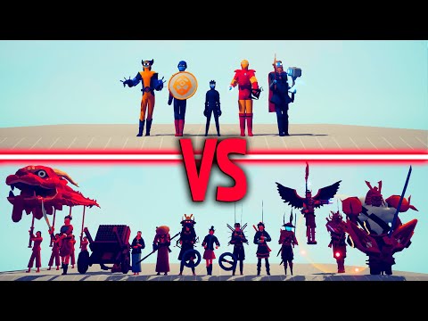 DYNASTY TEAM vs MARVEL TEAM | TABS - Totally Accurate Battle Simulator