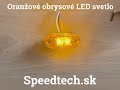 Obrysové LED svetlo 12V / 24V - oranžové 2x LED / oválne / ECE R91 (65x28x18mm) - Video Youtube
