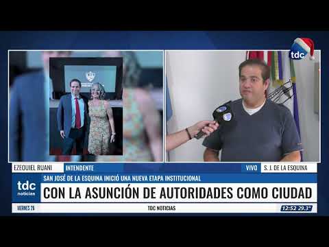 SAN JOSÉ DE LA ESQUINA|  INICIÓ UNA NUEVA ETAPA INSTITUCIONAL, CON LA ASUNCIÓN DE AUTORIDADES
