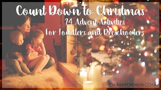 Advent Activities for Toddlers and Preschoolers