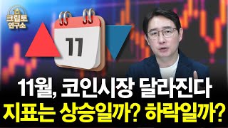  11월, 코인시장 달라진다 지표는 상승일까? 하락일까? 