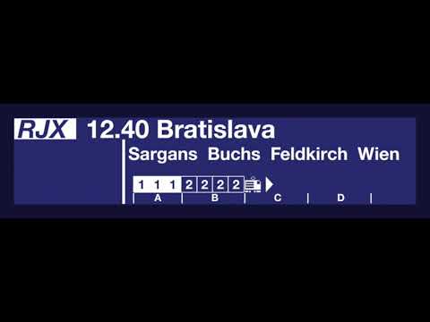 SBB Ansage » Reminder zum RailJetExpress (RJX) nach Bratislava