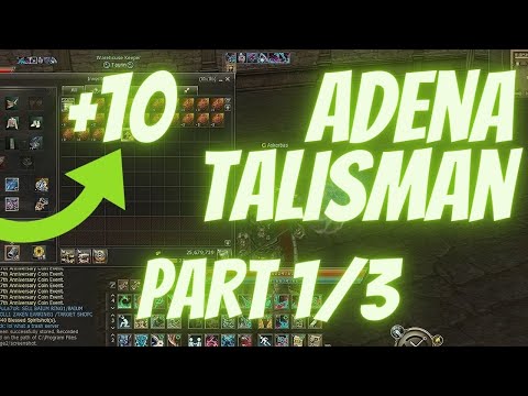 Lineage 2 Classic Adena Talisman +10 Enchanting Part 1/3 L2 Global