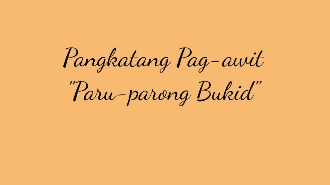 Pangkatang Pag-awit