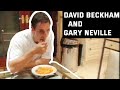 David Beckham cooking dinner for  Gary Neville | 2001