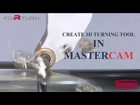 Mastercam 3D Lathe Tools- Tungaloy FixRTurn