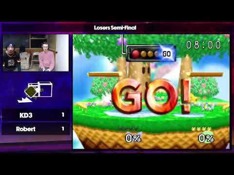 FRAME 14 Losers Semi Finals KD3 (Captain Falcon) Vs. Robert (Pikachu) Smash 64 - SSB64